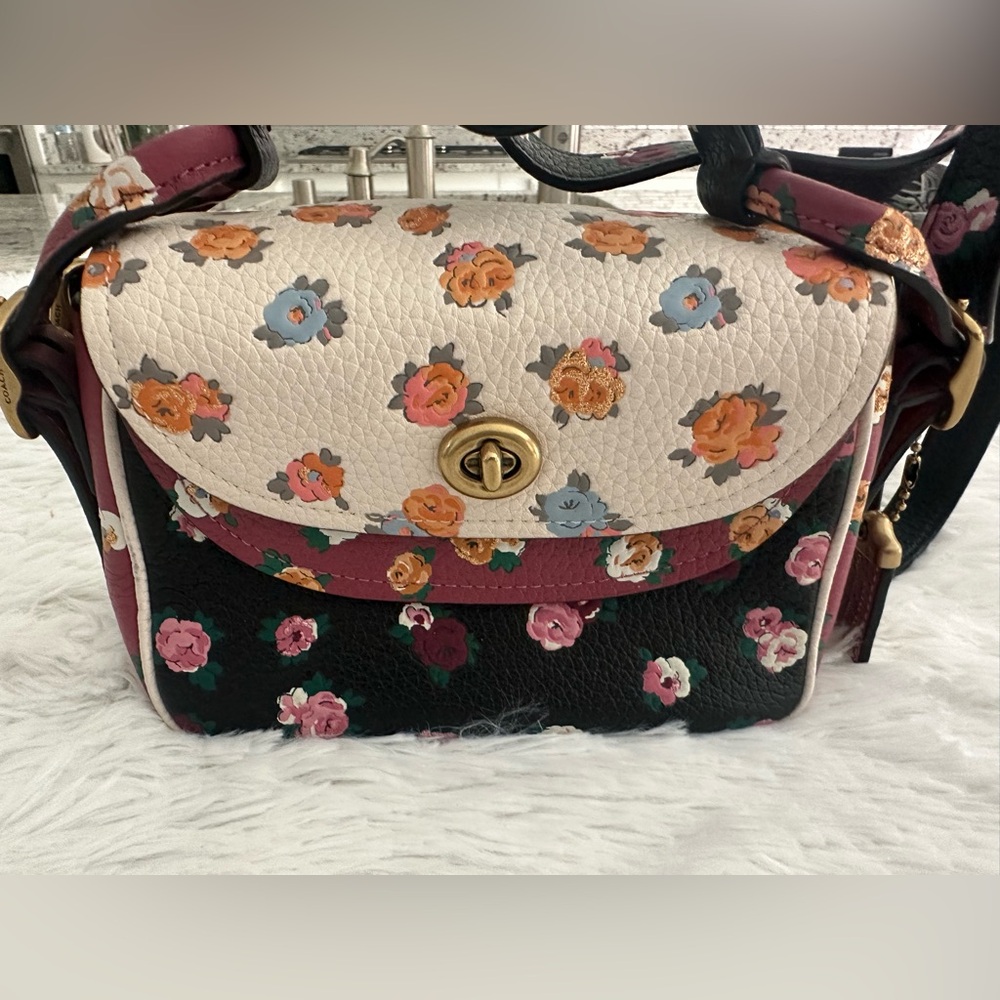 Coach X Tabitha Simmons Meadow Rose Floral Crossbody Bag 78709 Rare HTF - Picture 2 of 10